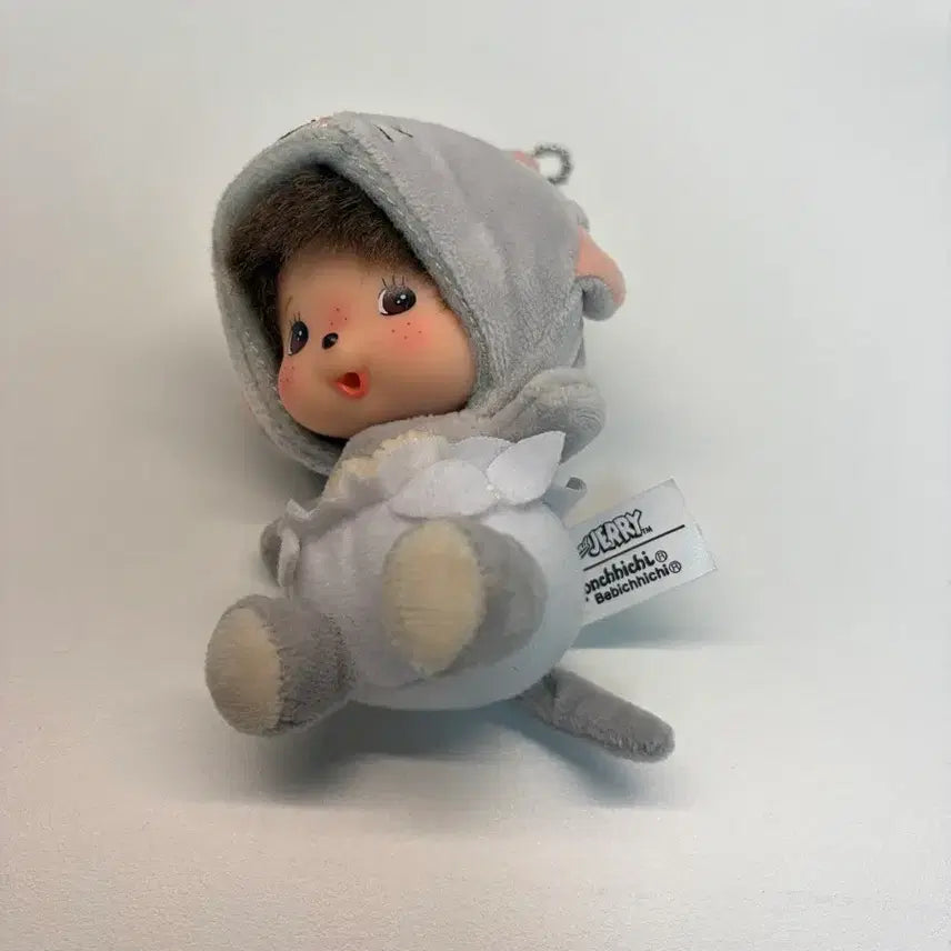 [BUNJANG] Monchhichi x Tom and Jerry Tuffy Mini Keychain / 몬치치  톰과제리 키링