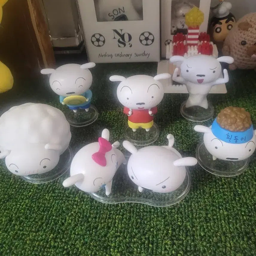 [BUNJANG] CGV Gu Pocky Full Set Figure (Includes Hidden) / cgv 흰둥이 피규어 히든 포함 풀세트 판매