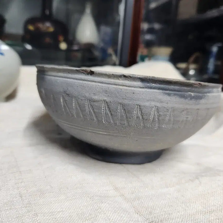 [BUNJANG] Silla Dynasty Pottery Bowl / 삼국시대 토기발 .회청색 경질 토기 발(바리)