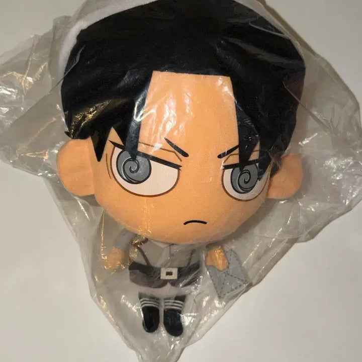 [BUNJANG] Attack on Titan Levi Classic Big Head Plush Doll / [미개봉] 진격의거인 리바이 고전 대두 인형 누이