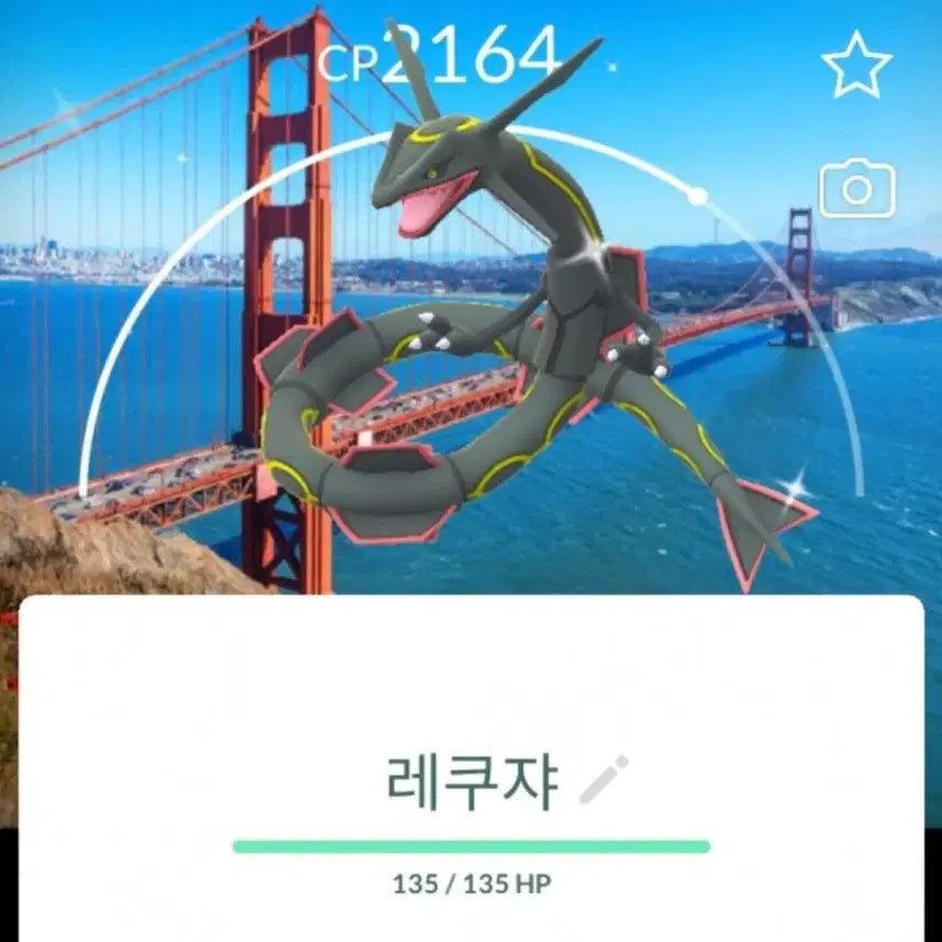 [BUNJANG] Pokemon Go Shiny Rayquaza Location Boost / 포켓몬고 샌프란시스코 로케이션 배경이로치 레쿠쟈
