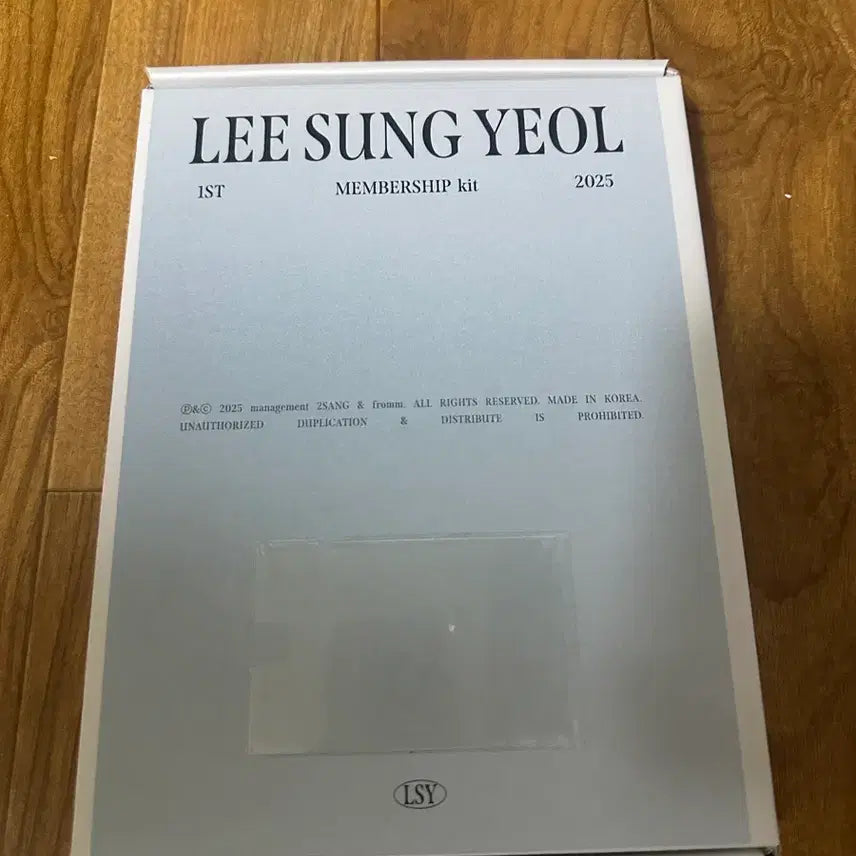 [BUNJANG] Infinite Sungyeol Official 1st Gen Membership Kit / 인피니트 이성열 공식 키트 1기