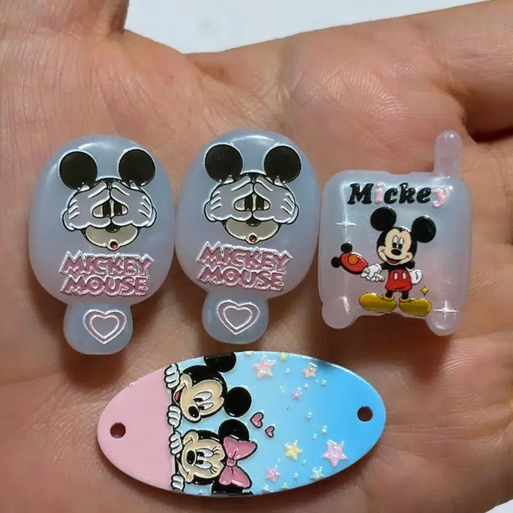 [BUNJANG] Disney Mickey &amp; Minnie Bead Pendant Set / 디즈니 미키 미니 비즈 팬던트 세트