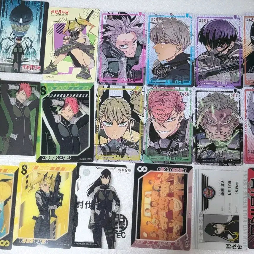 [BUNJANG] Kaiju No. 8 Character Card &amp; ID Bundle / 괴수8호 캐릭터 카드 대원증 일괄