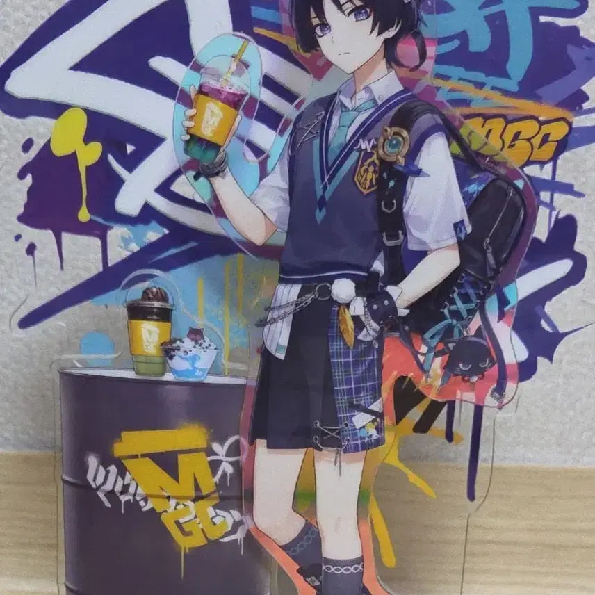 [BUNJANG] Genshin Impact Wanderer Mega Coffee Acrylic Stand / 원신 방랑자 메가커피 아크릴 스탠드