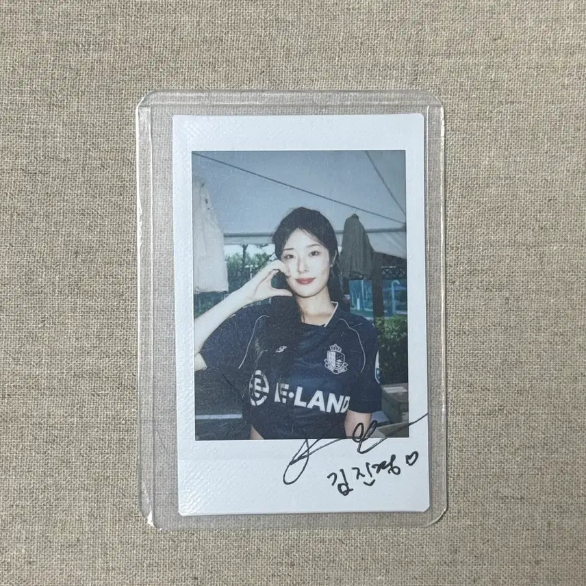 [BUNJANG] Kim Jin-kyung Autographed Photo / 김진경 친필싸인 폴라 260724 유튜버