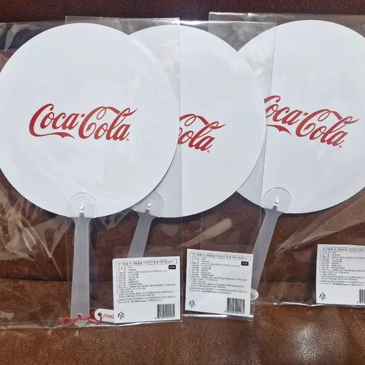 [BUNJANG] Coca-Cola Promotional Fan Set (3pcs) / 코카콜라 홍보물 부채 3개 음료수 소주 양주 맥주 근현대사