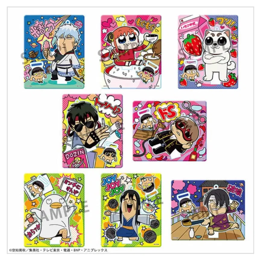 [BUNJANG] Gintama Bukubu Acrylic Stand &amp; Keychain Set (8 Types) / 풀박) 은혼 부쿠부 아크릴 스탠드 키링 8종