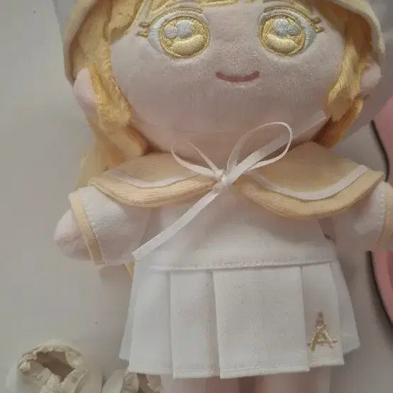 [BUNJANG] 20cm Sailor Outfit Set with Shoes / 20cm 솜인형 옷 노란색 세일러 옷장 팝니다