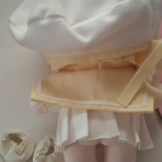 [BUNJANG] 20cm Sailor Outfit Set with Shoes / 20cm 솜인형 옷 노란색 세일러 옷장 팝니다