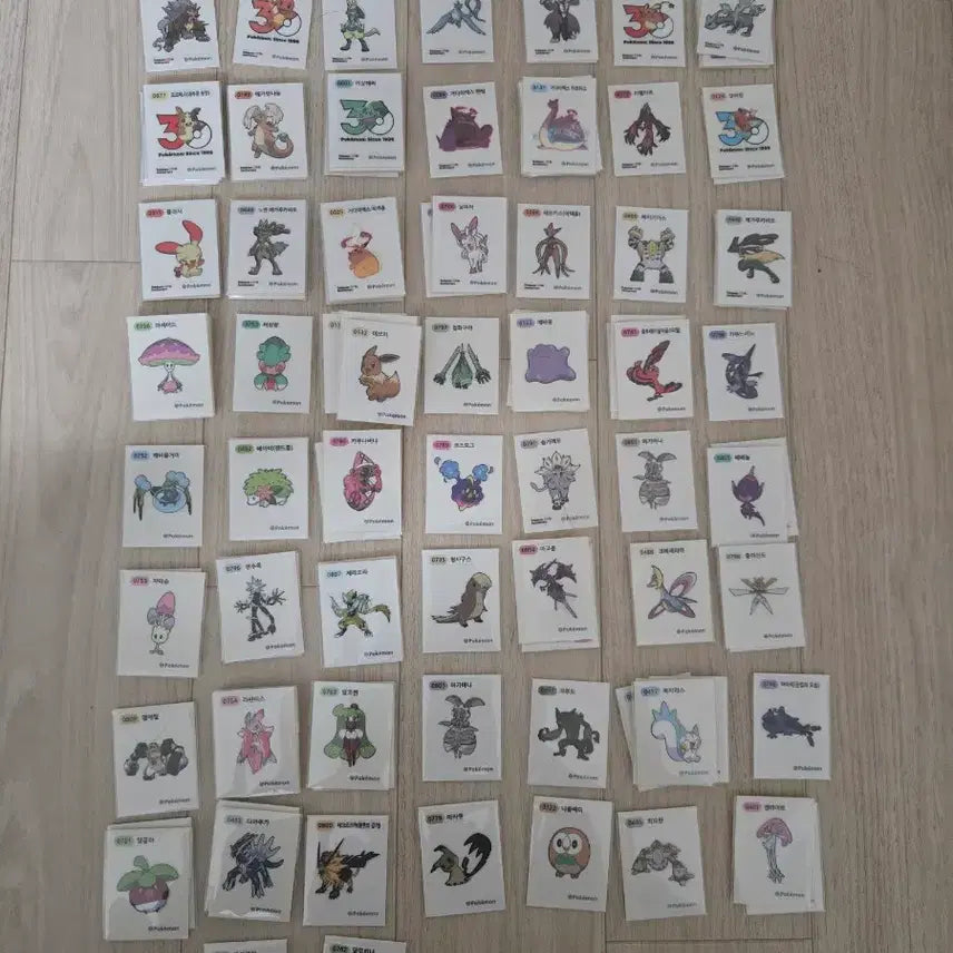 [BUNJANG] Pokemon Stickers Artwork / 포켓몬 띠부씰 아트워크 등 판매