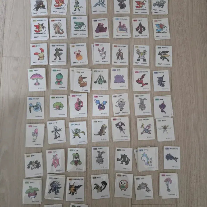 [BUNJANG] Pokemon Stickers Artwork / 포켓몬 띠부씰 아트워크 등 판매