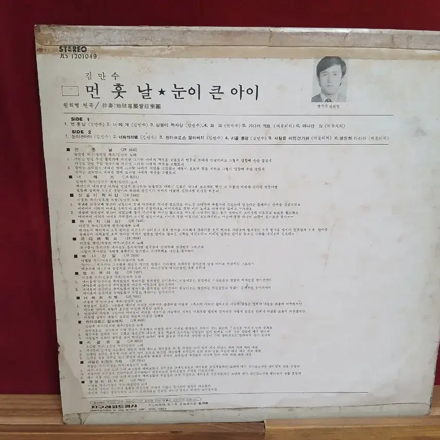 [BUNJANG] Kim Man Soo LP Vinyl Record / 김만수 lp