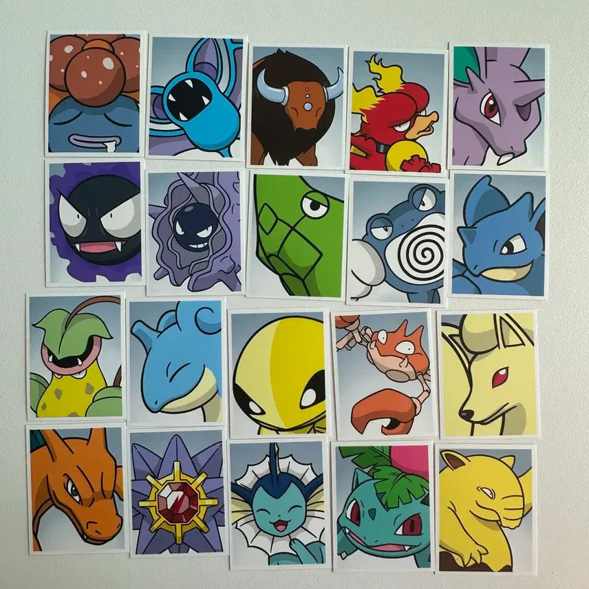 [BUNJANG] Pokemon ID Photo Collection Sticker Gacha Bundle Set / 포켓몬 증명사진 컬렉션 스티커 가챠 일괄 판매