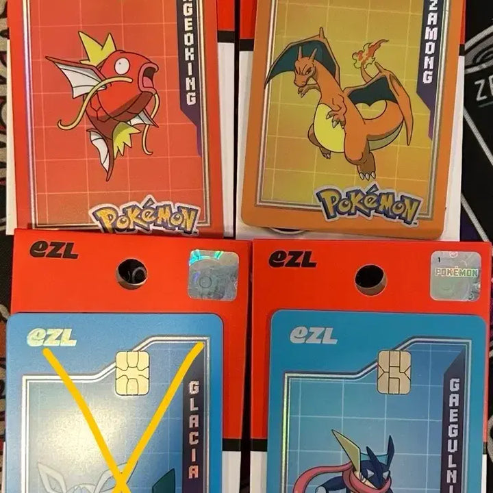 [BUNJANG] Pokemon Easel Card - Charizard, Lucario, Magikarp / [모두 7천원] 포켓몬 이즐 교통카드 이즐카드