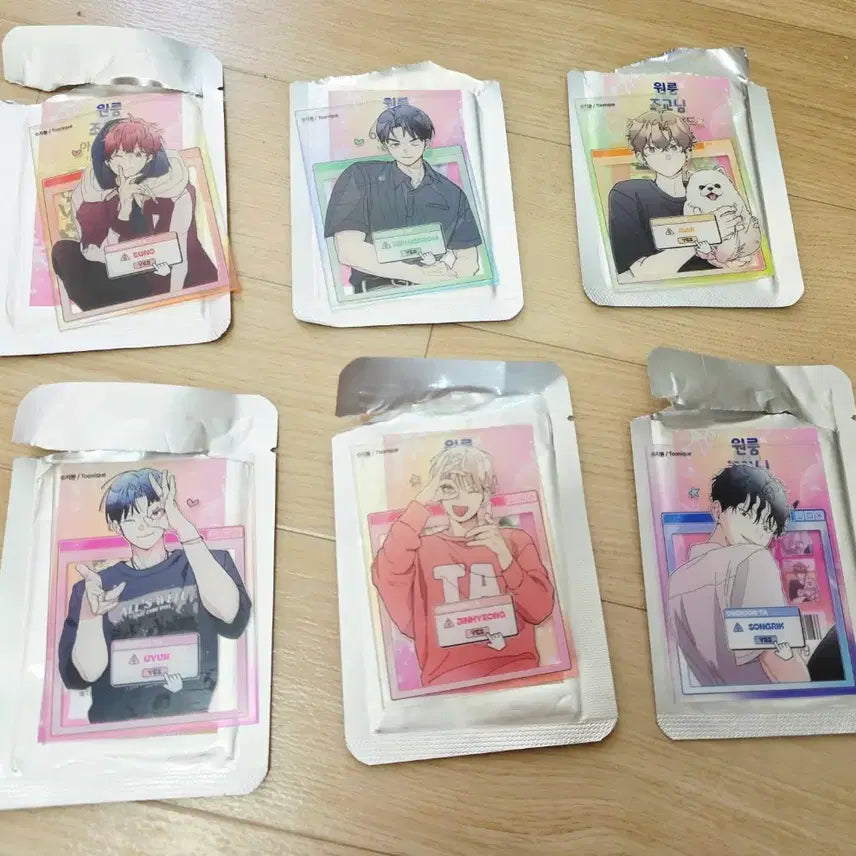 [BUNJANG] Wonroom Jojaknim Acrylic Card Set (6 Types, Unused) / 원룸조교님 아크릴카드 6종 일괄팝니다 (미사용)