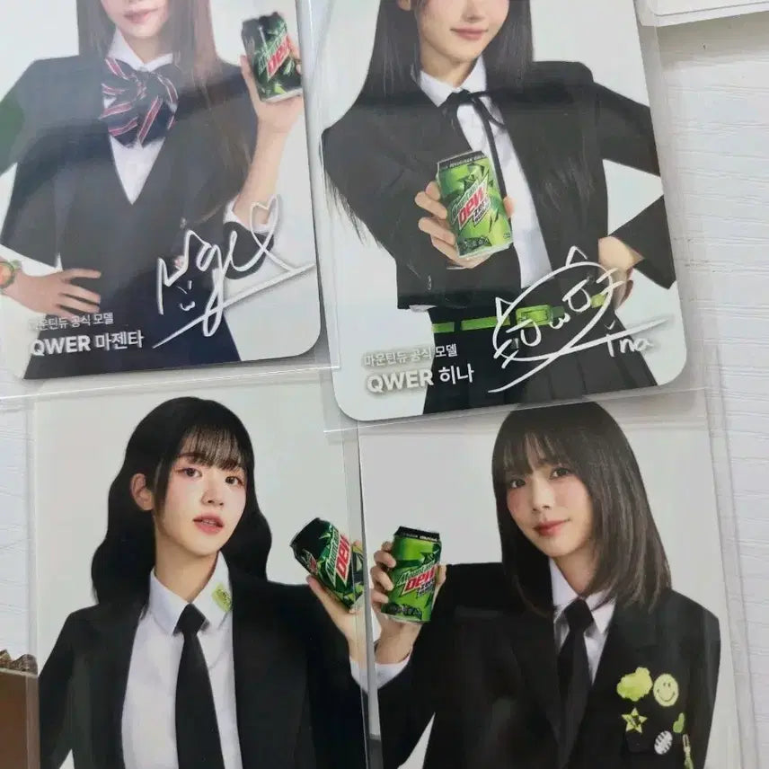 [BUNJANG] QWER Mountain Dew Collaboration Photocard Set / QWER 마운틴듀 콜라보 포카세트