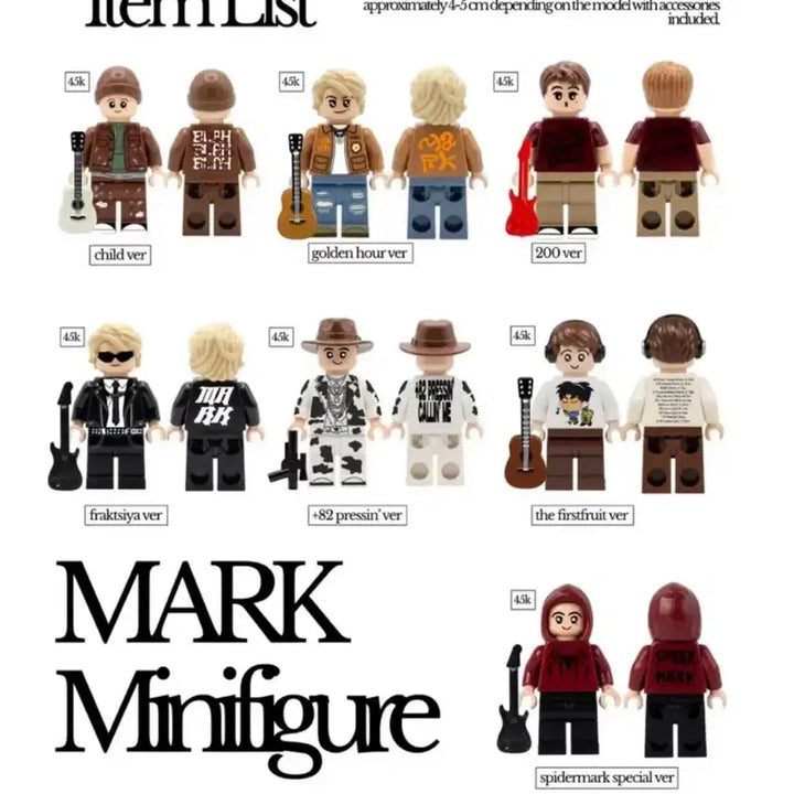 [BUNJANG] NCT Mark Lego Friends Upper Room Full Set Figure / 마크 레고 마크 프렌즈 맠프 피규어 어퍼룸 풀세트 미개봉
