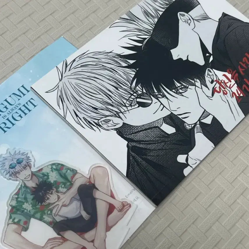 [BUNJANG] Gojo x Geto (GojoFushi) Fanbook &amp; Acrylic Stand Bundle / 고죠후시 회지, 아크릴 일괄