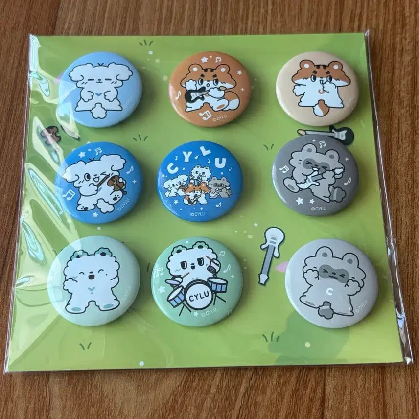 [BUNJANG] Lucy Siru Pop-up Pin Button Set / 루시 시루 팝업 핀버튼 세트