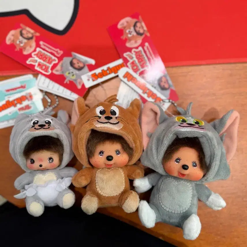 [BUNJANG] Tom and Jerry, Monchhichi, and Tuffy 3-Figure Set / 톰과 제리 몬치치, 터피까지 3종 세트판매