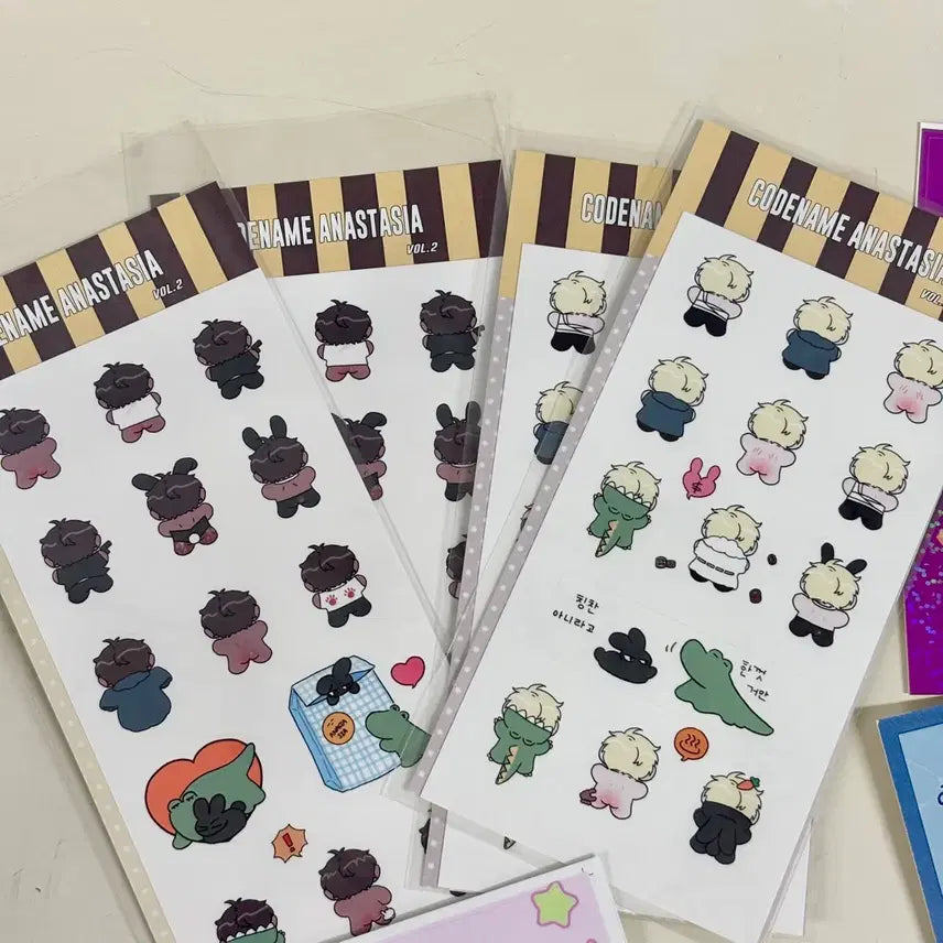 [BUNJANG] Code Name Anastasia Sticker Pack Goods Set / 코드네임 아나스타샤 스티커 팩 굿즈 세트