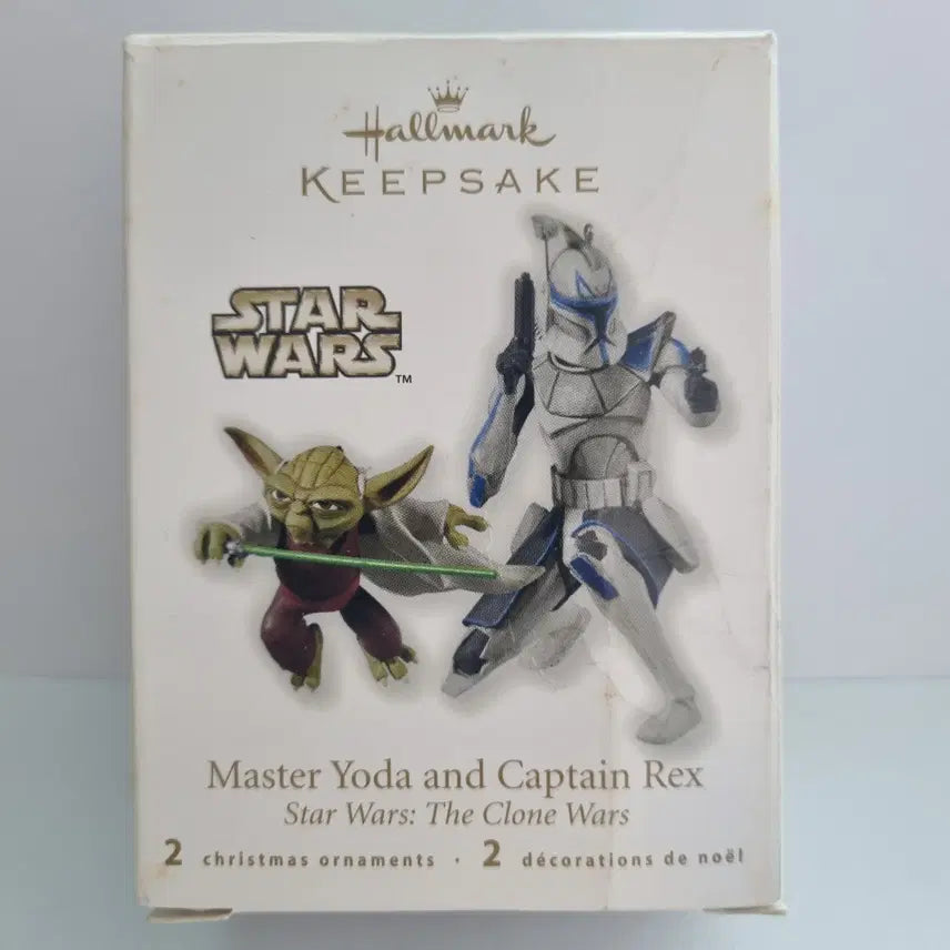 [BUNJANG] Hallmark Keepsake Star Wars The Clone Wars Master Yoda and Captain Rex Ornaments Set / 스타워즈 홀마크 킵세이크 마스터 요다와 캡틴 렉스 오너먼트 2종 세트