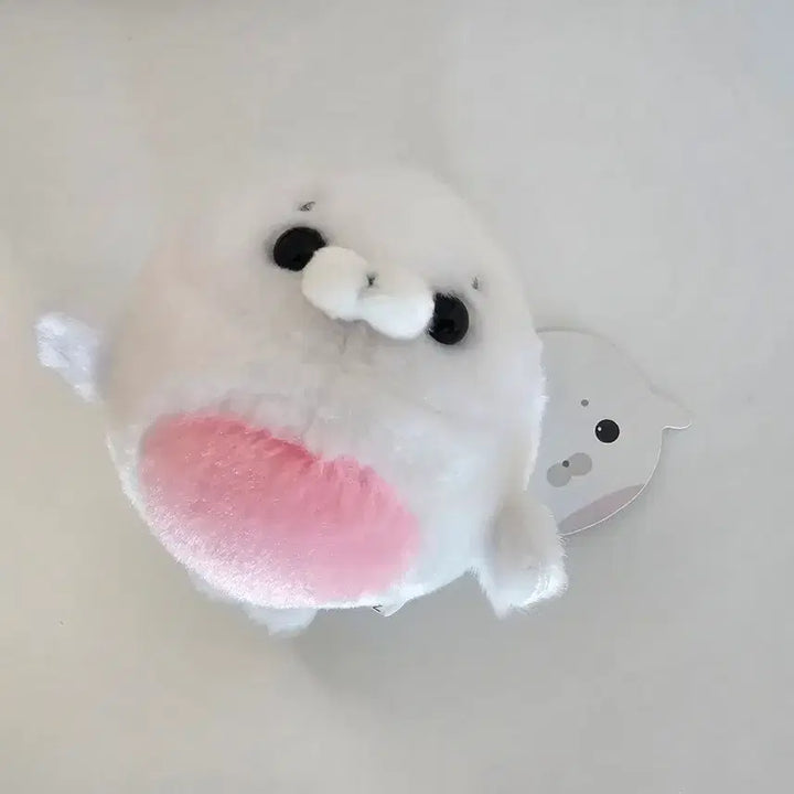 [BUNJANG] Angel Love You Half Seal Plush Keychain / 엔젤러브유우 하프 물범 인형 키링