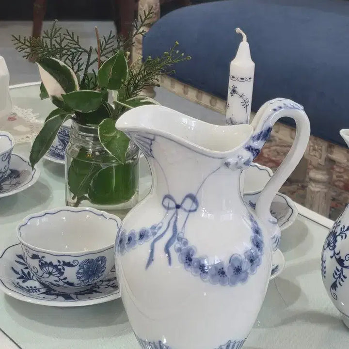 [BUNJANG] Bing &amp; Grøndahl Empire Vintage Pitcher / [인테리어 소품/무배] 덴마크 왕실 도자기 빙앤그론달(B&amp;G) 엠파이어 빈티지 피처/저그 (장식용 오브제)