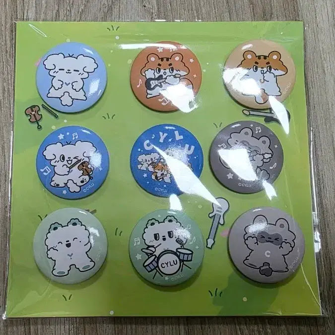 [BUNJANG] Lucy Siru 9 Types Set Can Badge / 루시 시루 캔뱃지 9종 세트