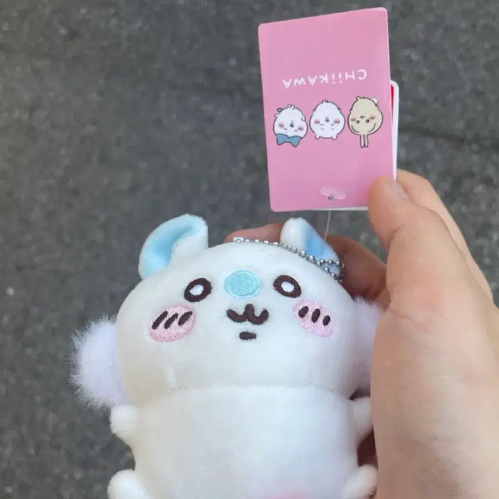 [BUNJANG] Chiikawa Momonga Bean Eye Mascot Plush Keychain 12cm / [할인중] 새상품/정품/택있음)치이카와 먼작귀 모몽가 콩눈 마스코트 인형 키링 12cm