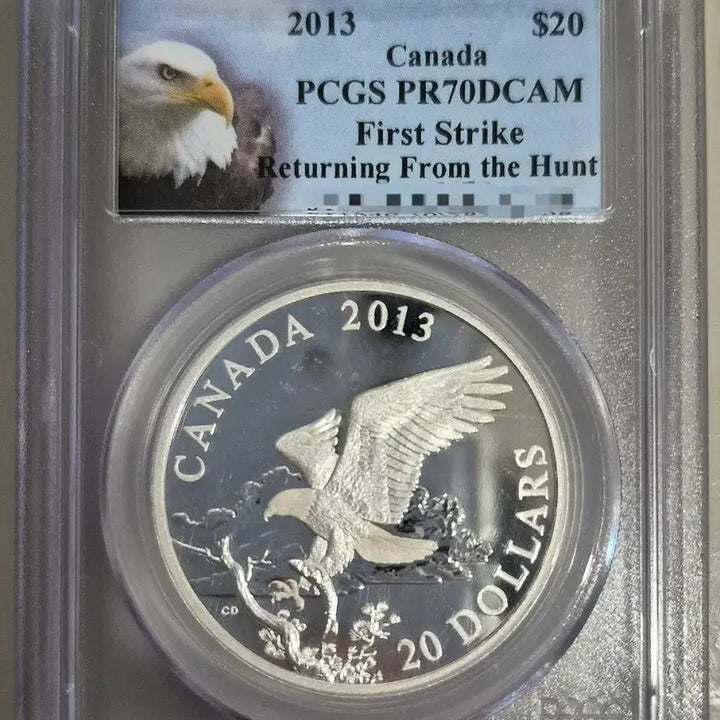 [BUNJANG] 2013 Canada Royal Canadian Mint Bald Eagle Proof Silver Coin PCGS PR70DCAM First Strike / 2013 캐나다조폐국 흰머리 독수리 은화  PCGS PR70DCAM First Strike 코인