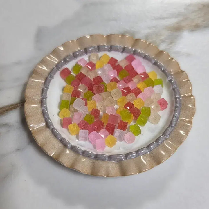 [BUNJANG] Cube Jelly Candy Miniature Charms Toppings (100 pcs) / 큐브 젤리 사탕 캔디 미니어처 파츠 토핑 100개
