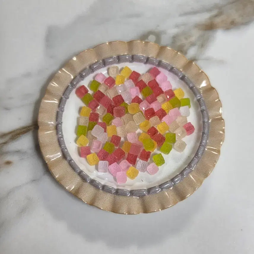 [BUNJANG] Cube Jelly Candy Miniature Charms Toppings (100 pcs) / 큐브 젤리 사탕 캔디 미니어처 파츠 토핑 100개