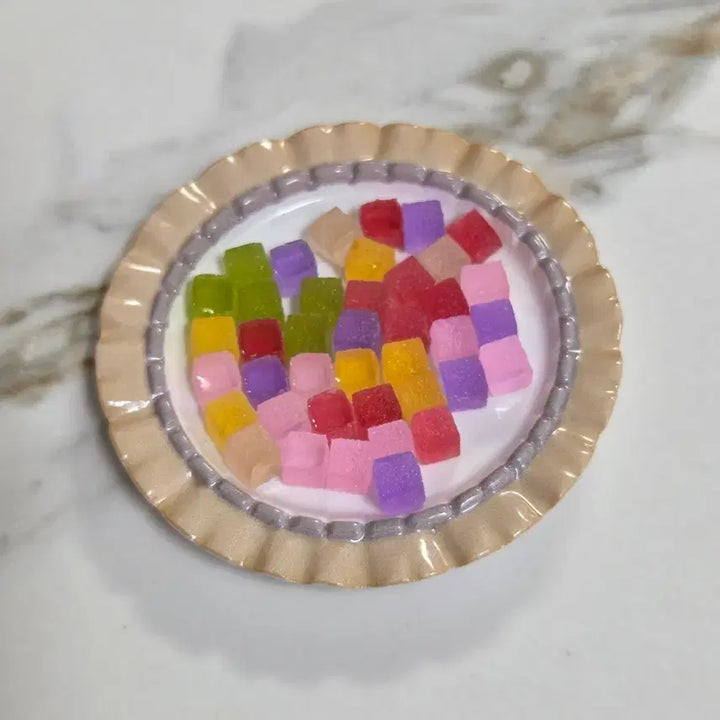 [BUNJANG] Cube Jelly Candy Miniature Parts Toppings (30 Pieces) / 큐브 젤리 사탕 캔디 미니어처 파츠 토핑 30개