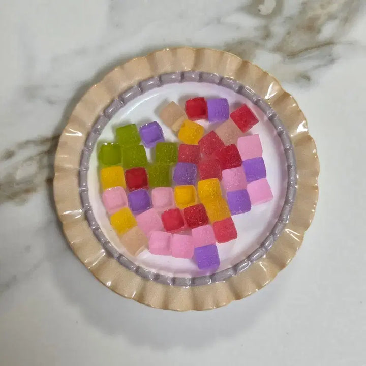 [BUNJANG] Cube Jelly Candy Miniature Parts Toppings (30 Pieces) / 큐브 젤리 사탕 캔디 미니어처 파츠 토핑 30개