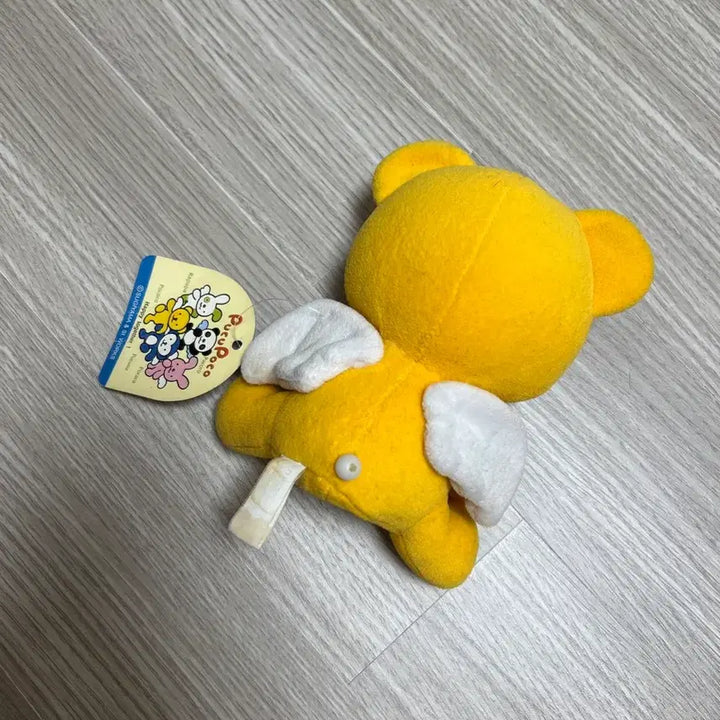 [BUNJANG] Vintage Japanese Yellow Bear Plush Toy / 일본 빈티지 곰 인형 노랑곰 천사