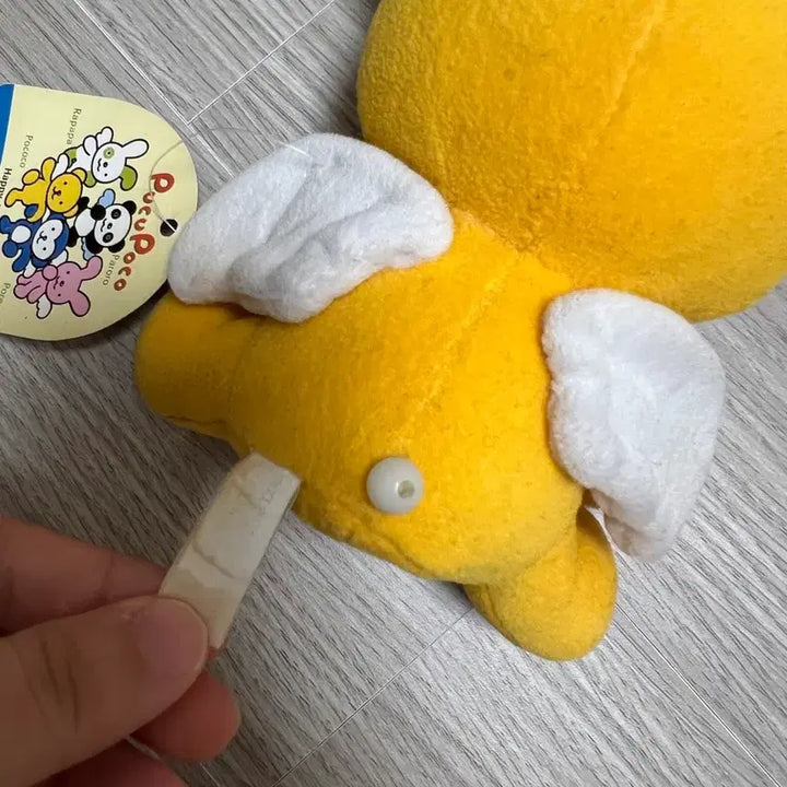 [BUNJANG] Vintage Japanese Yellow Bear Plush Toy / 일본 빈티지 곰 인형 노랑곰 천사