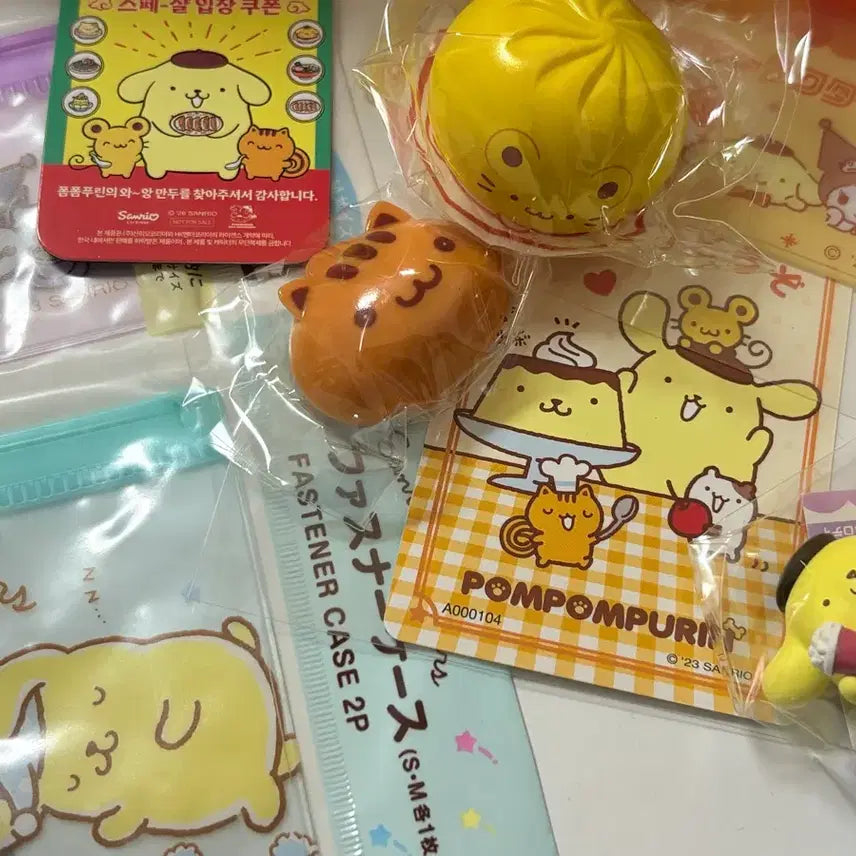 [BUNJANG] Pompompurin and Sanrio Lucky Draw Bundle Set / (일괄) 폼폼푸린 가챠, 굿즈모음 (와앙만두 산리오 흔들흔들 유원지 커피컵 피규어 가챠)