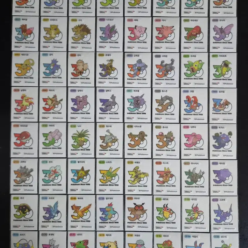 [BUNJANG] Pokemon 30th Anniversary Logo Seal - Mewtwo / 포켓몬 띠부씰 신규 30주년 로고씰 띠부실 뮤