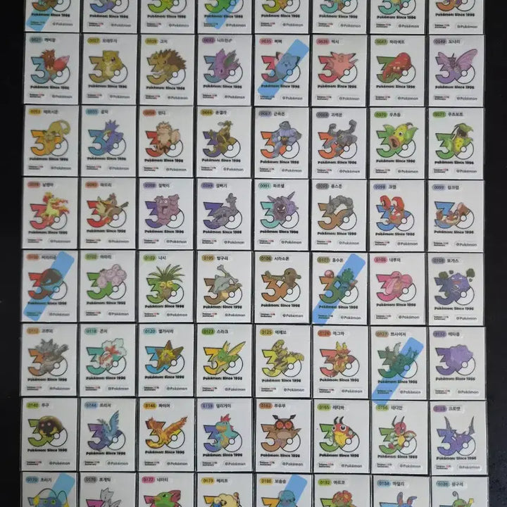 [BUNJANG] Pokemon 30th Anniversary Logo Seal - Mewtwo / 포켓몬 띠부씰 신규 30주년 로고씰 띠부실 뮤