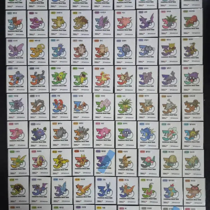 [BUNJANG] Pokemon 30th Anniversary Logo Seal - Mewtwo / 포켓몬 띠부씰 신규 30주년 로고씰 띠부실 뮤