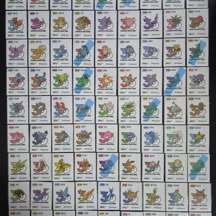 [BUNJANG] Pokemon 30th Anniversary Logo Seal - Mewtwo / 포켓몬 띠부씰 신규 30주년 로고씰 띠부실 뮤