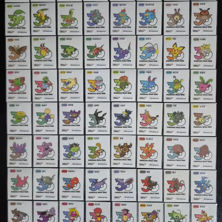 [BUNJANG] Pokemon 30th Anniversary Logo Seal - Mewtwo / 포켓몬 띠부씰 신규 30주년 로고씰 띠부실 뮤