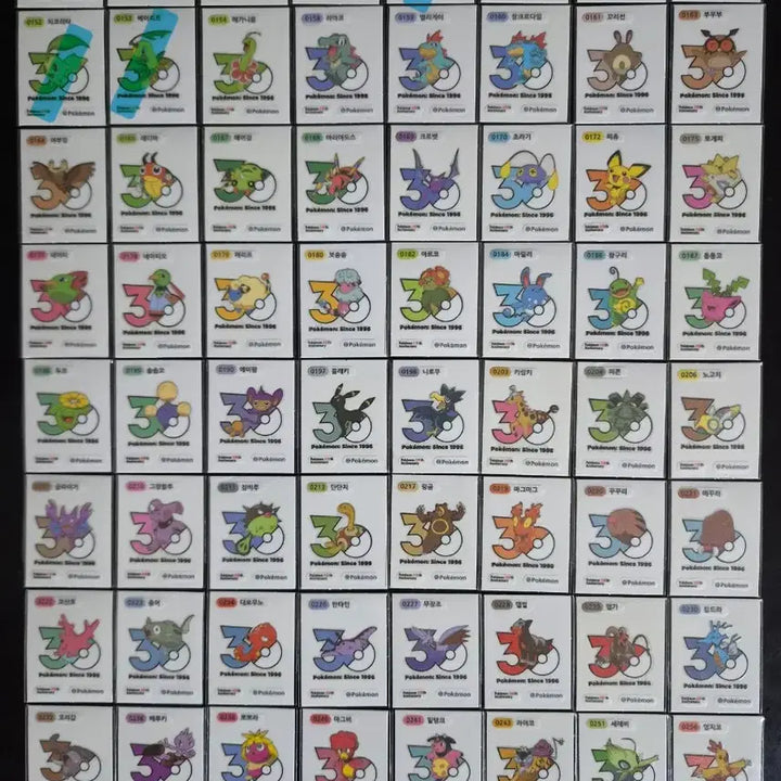 [BUNJANG] Pokemon 30th Anniversary Logo Seal - Mewtwo / 포켓몬 띠부씰 신규 30주년 로고씰 띠부실 뮤