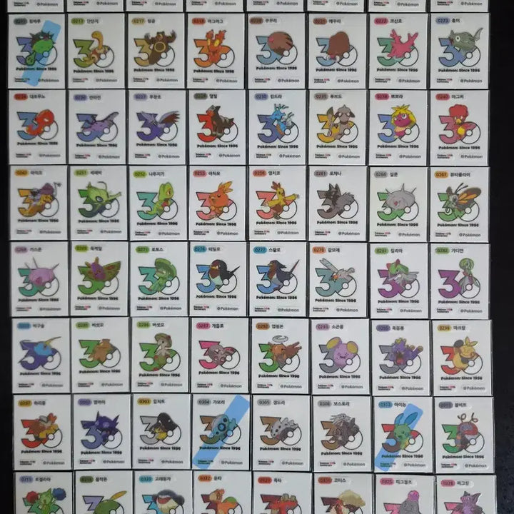 [BUNJANG] Pokemon 30th Anniversary Logo Seal - Mewtwo / 포켓몬 띠부씰 신규 30주년 로고씰 띠부실 뮤