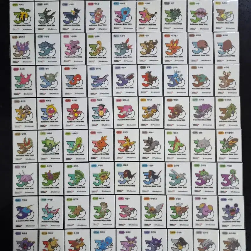[BUNJANG] Pokemon 30th Anniversary Logo Seal - Mewtwo / 포켓몬 띠부씰 신규 30주년 로고씰 띠부실 뮤