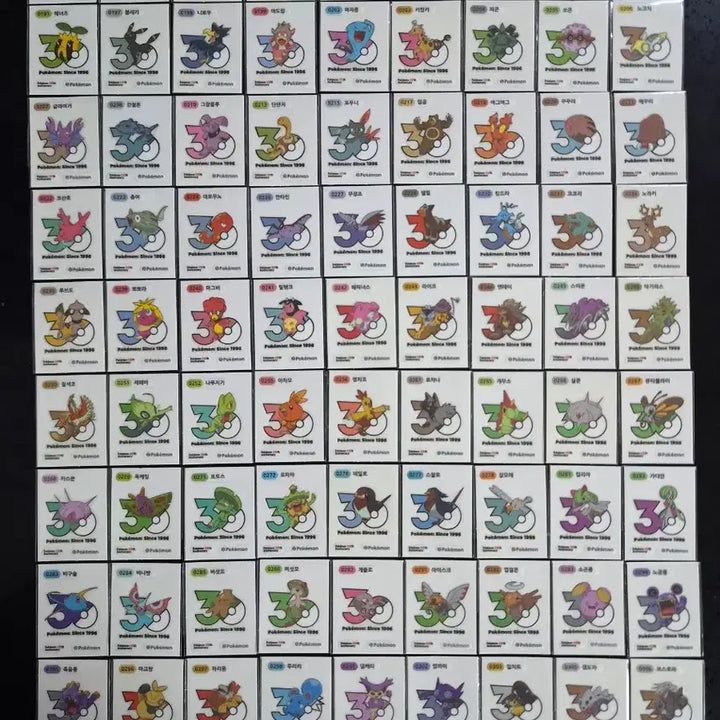 [BUNJANG] Pokemon 30th Anniversary Logo Seal - Mewtwo / 포켓몬 띠부씰 신규 30주년 로고씰 띠부실 뮤