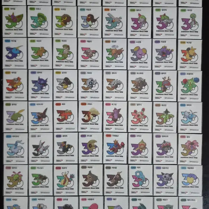[BUNJANG] Pokemon 30th Anniversary Logo Seal - Mewtwo / 포켓몬 띠부씰 신규 30주년 로고씰 띠부실 뮤