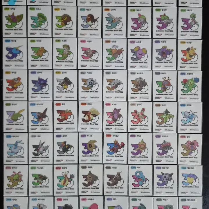[BUNJANG] Pokemon 30th Anniversary Logo Seal - Mewtwo / 포켓몬 띠부씰 신규 30주년 로고씰 띠부실 뮤